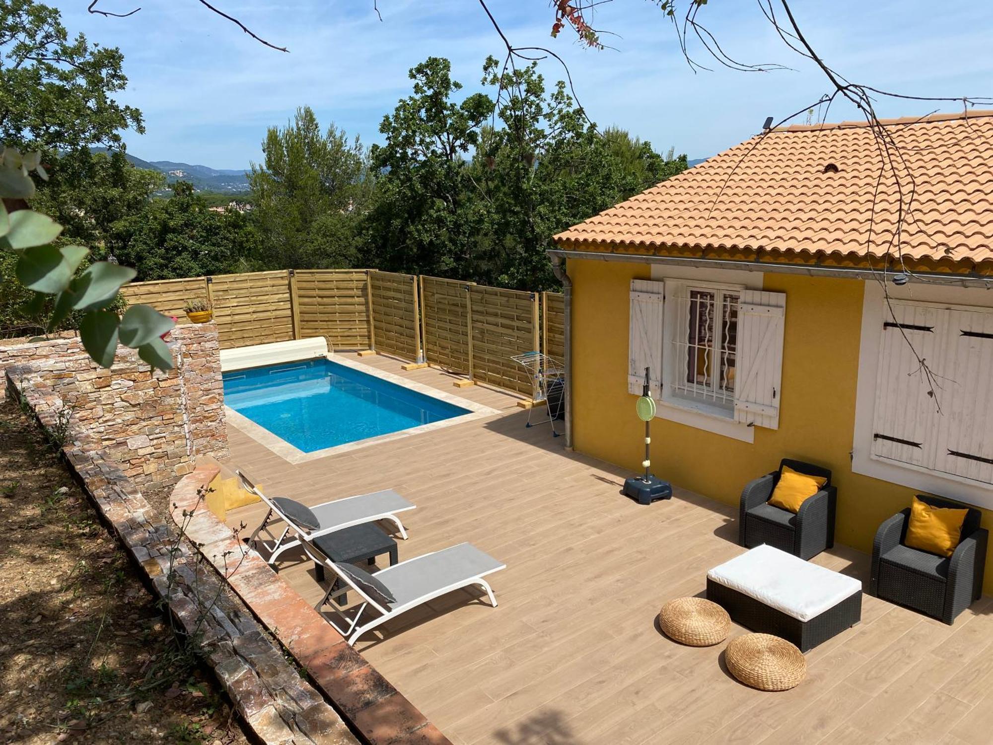 Magnifique Villa Avec Piscine, Sauna Et Hammam La Crau Luaran gambar